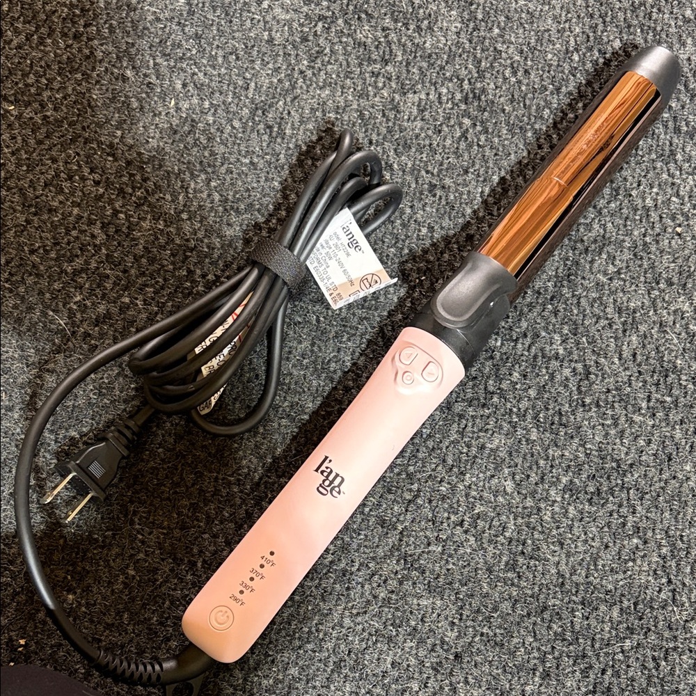 L’ange Pirouette Titanium Rotating Curling Iron - Blush - 32MM
